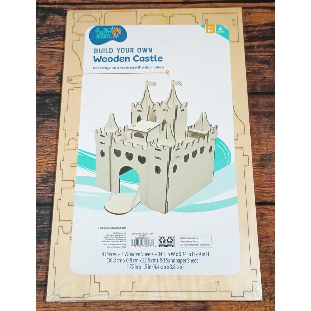 Build Your Own Wooden Castle Craft‎ Kit